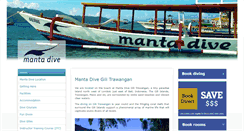 Desktop Screenshot of manta-dive.com
