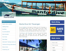 Tablet Screenshot of manta-dive.com